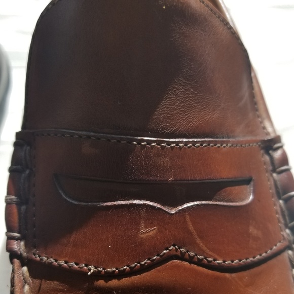 *PRE LOVED* Cole Haan Cognac Brown Penny Loafers - Picture 3 of 6